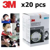 3M (มี20ชิ้น) 8110S N95 หน้ากากป้องกันฝุ่น ขนาดเล็ก สำหรับผู้หญิงและเด็ก (ขนาด เล็กกว่า 3M 8210 )