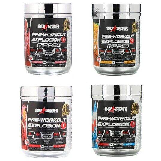 Six Star PreWorkout Explosion Fruit Punch 7.41 oz (210 g) Lazada PH