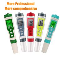 {:”}:》4/5/7ใน1 PH Meter TDS EC ORP Salinity S. เครื่องวัดอุณหภูมิ G พร้อมเครื่องทดสอบเครื่องตรวจคุณภาพน้ำแสงไฟดิจิตอลสำหรับตู้ปลา