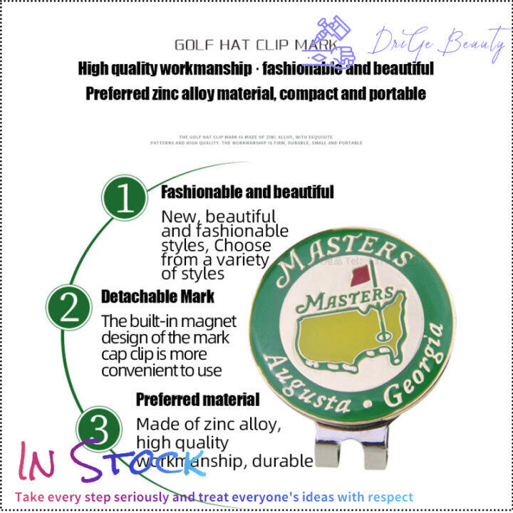 คลิปหนีบหมวกกอล์ฟมีแม่เหล็กในตัว-อุปกรณ์กอล์ฟคลิปหนีบหมวกกอล์ฟโลหะผสมสังกะสีกันสนิมหลากหลายรูปแบบ