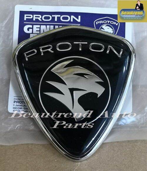 Proton Satria Gti Front Grille Emblem Black and Chrome Original | Lazada