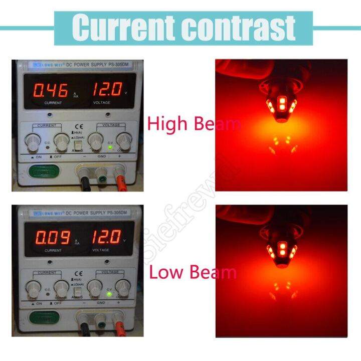 p21-baz15d-แดงขาว2ชิ้น-4w-566-7225-ba15d-1142-bay15d-1154-p21-5w-โคมไฟในรถหลังหางไฟเบรคหยุดไฟติดรถยนต์12v-60v-dc