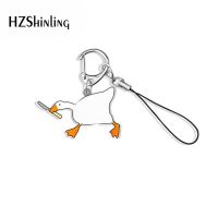 Game Untitled Goose Acrylic Keychain Mobile Phone Straps Key Accessories Resin Epoxy Key Chains