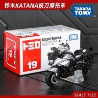 TOMY Tomika รถโลหะผสมรุ่นที่19 Suzuki KATANA มีดลายปิศาจมอเตอร์ไซค์ของเล่นรถของขวัญวันเด็กชาย