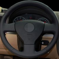 Black Car Steering Wheel Cover For Volkswagen Old VW Golf Polo Sagitar 2010 Polo