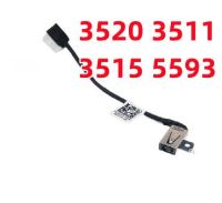 แจ็คไฟ DC พร้อมสายเคเบิลสำหรับ Dell Inspiron 3520 3511 3515 5593แล็ปท็อป DC-IN ชาร์จ04vp7c สายเคเบิลงอได้