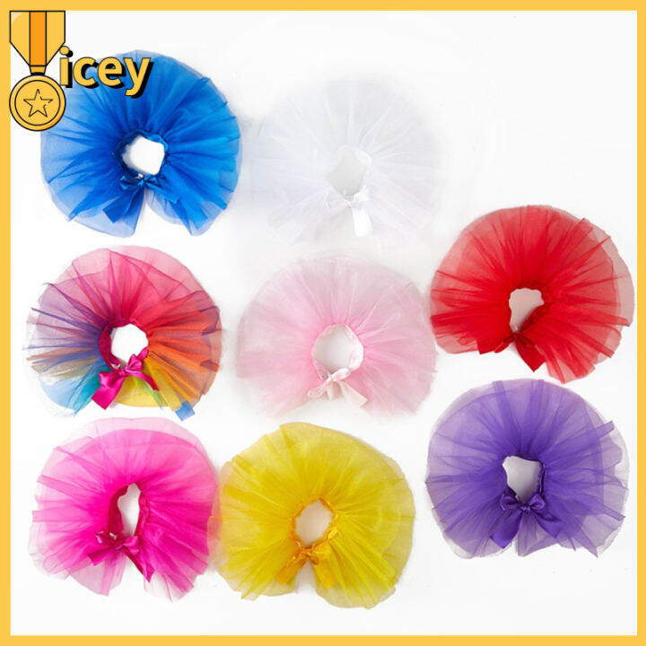 iceyhome-กระโปรงทูทู่สีสันสดใสสำหรับสัตว์เลี้ยงเครื่องแต่งกายชุดเดรสสำหรับงานวันเกิดน่ารักอุปกรณ์สัตว์เลี้ยงสำหรับขนาดกลางขนาดเล็กสุนัขแมวขนาดใหญ่