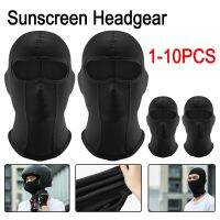 Black Summer Sunscreen Cooling Headgear Lycra Fabric Ice Silk Sunscreen Fabric Keep Skin Dry Wide Eye Opening Enhanced Vision