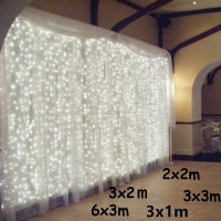 3x13x36x3m LED Icicle String Lights Christmas Fairy Lights Garland Outdoor Home For WeddingPartyCurtainGarden Decoration