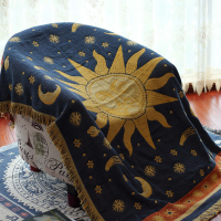 American Country R British Style Blanket Sun Moon Sofa Throw Dust-proof Cushion Car Sofa Cushion Single double bedcover