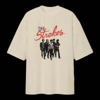 2023ใหม่ The STROKES Vintage Band Oversized Drop Shoulder Graphic Tee โดยสินค้าทั่วไป