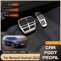 ฝาครอบแป้นเหยียบรถยนต์สำหรับ Renault Autral 2022 2023,คันเร่งเบรกเชื้อเพลิงไม่เจาะอุปกรณ์เสริมแป้นเหยียบกันลื่นที่ MT