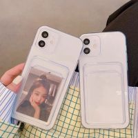 [KOLT Digital] กล่องใส่บัตรสำหรับ IPhone 11 12 13 14 Pro Max X XS XR 7 8 Plus โปร่งใสกันกระแทก SE2020