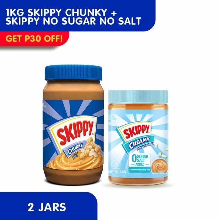 1kg skippy chunky skippy no sugar no salt added lazada ph