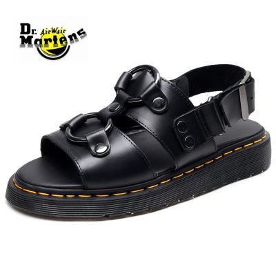 TOP☆Dr Dotor Martens Air Wair 1016 Fashion Sandals Martin All-match Metal Ring Womens Sandals 35-45 Size For Women And Men