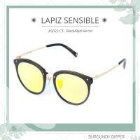 แว่นกันแดด LAPIZ SENSIBLE รุ่น AS025 C1 : Black/Red Mirror