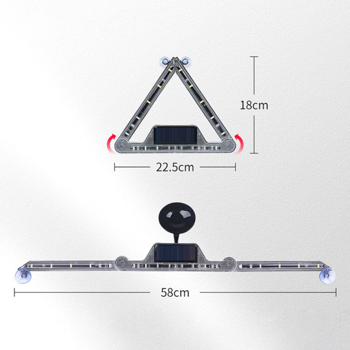 1ชุดแบตเตอรี่อายุการใช้งานยาวนานไฟเตือนความผิดของรถยนต์ที่สะดุดตาเตือนสามเหลี่ยมเตือนส่งสัญญาณฉุกเฉินมีการส่งผ่านสูงไฟสำหรับไฟเตือนรถยนต์ส่องสว่างในตัวเอง