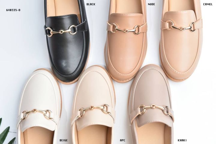 size-36-41-classic-loafer-รองเท้าโลฟเฟอร์ผู้หญิง-ทรงสวม-ส้นแบน-หนังหุ้มส้น