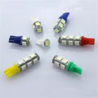 10PC/LOT T10 5SMD 5050 LED Indicator light Auto Instrument lamp bulb T10 4smd short 12V 1W T10 9SMD 13SMD W5W blue red green