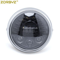 ZORBYZ 7 "รถจักรยานยนต์ LED ไฟหน้าไฟต่ำสูง DRL ไฟวิ่งกลางวัน12V สำหรับ Honda Kawasaki Yamaha Victory Cafer Racer