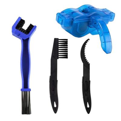 Bike Cleaning Kit 4PCS Universal Bicycle Chain Cleaner Brush Portable Motorcycle Cleaning Tool for Maintenance Bike Deep Cleaning Brush for Gears Sprockets successful