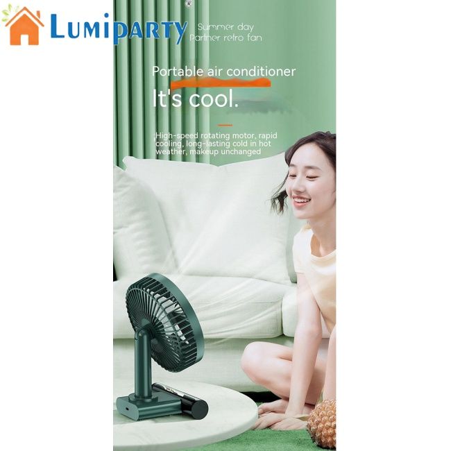 lumiparty-พัดลมระบายความร้อนไฟฟ้า-ขนาดเล็ก-4w-เสียงรบกวนต่ํา-4-ระดับ-type-c-ชาร์จ-usb-สําหรับบ้าน-ห้องนอน-ท่องเที่ยว-สํานักงาน-ta
