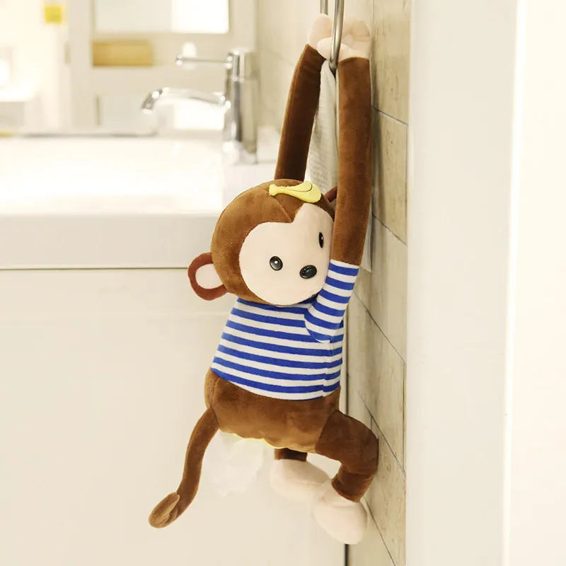 Portable Cartoon Monkey Paper Napkin Tissue Box Holder - Temu