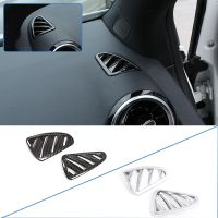 2Pcs Carbon Fiber Style ABS Matt Dashboard Air Conditioning Vent Frame Trim For Mercedes Benz B Class W247 2019-2020 Essories