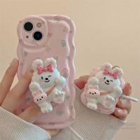 เคสโทรศัพท์มือถือ แบบนิ่ม ลายการ์ตูนกระต่าย สําหรับ IPhone 14 13 12 X Xr Xs 7 8