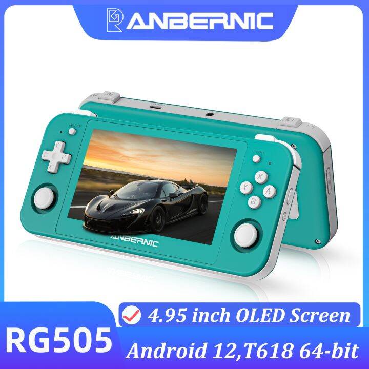 ANBERNIC RG505 Handheld Game Console 4.95” OLED Touch Screen Android 12 ...