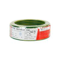 สายไฟ THW IEC01 S SUPER 1x2.5 ตร.มม. 50 ม. สีเขียวคาดเหลืองTHW ELECTRIC WIRE IEC01 S SUPER 1X2.5SQ.MM 50M GREEN/YELLOW **โปรโมชั่นสุดคุ้ม โค้งสุดท้าย**