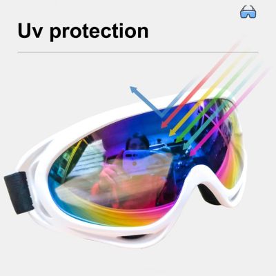 Double-layer Anti-fog Ski Goggles Ski Goggles Premium Ski Goggles for Men Women Eyewear with Anti-fog Design Shock-resistant