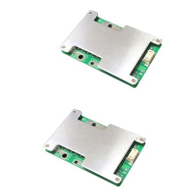 2Pcs 4S 12V 100A BMS LiFePo4 Lithium Iron Phosphate Battery Protection Circuit Board with Balanced Charging
