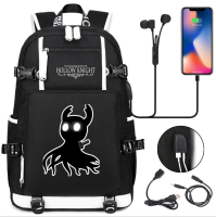 Hollow Knight the pale king canvas travel bag School Bag usb charging shoulder bag Teenagers Backpack Laptop bag rucksacks