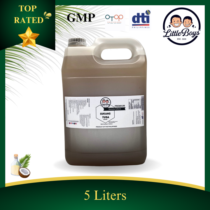 5 Liters Sukang Tuba Coconut Sap Vinegar CHEMICAL FREE Made from