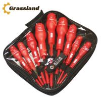 9 Pcs Insulated Screwdriver Set Electrician Dedicated Magnetic Precision High Slotted Voltage 1000V Slotted Phillips Hand Tools