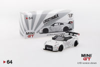 Mini GT 1:64 Liberty Walk LB Works Nissan GT-R (R35) (White) (USA Exclusive)(MINIGT)แพ็คคู่ตัวพิเศษ