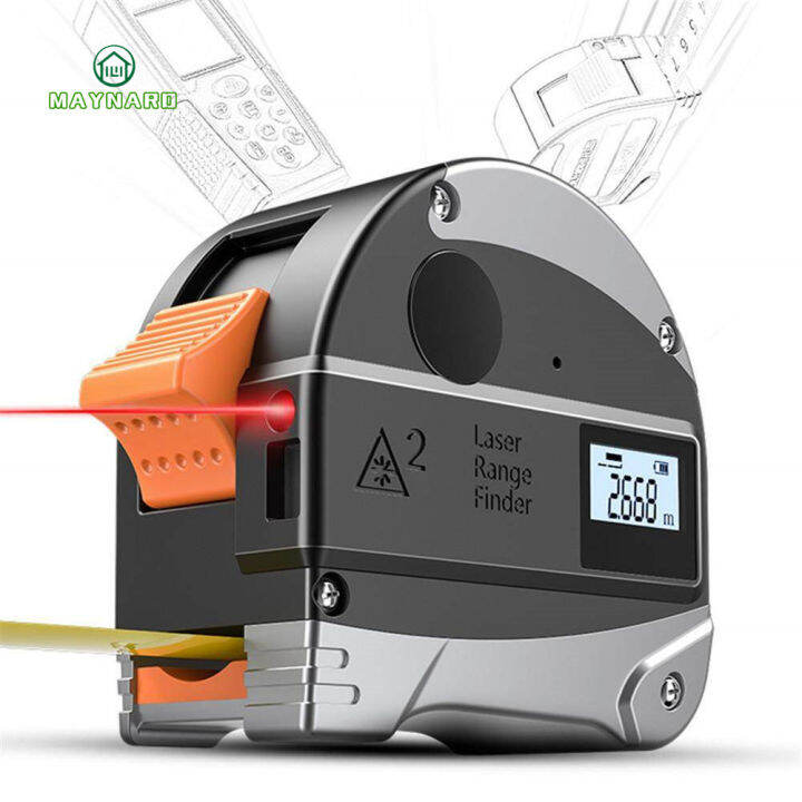 Laser Tape Measure 2 in 1, Digital Measuring Tape, Laser Measure, Tape