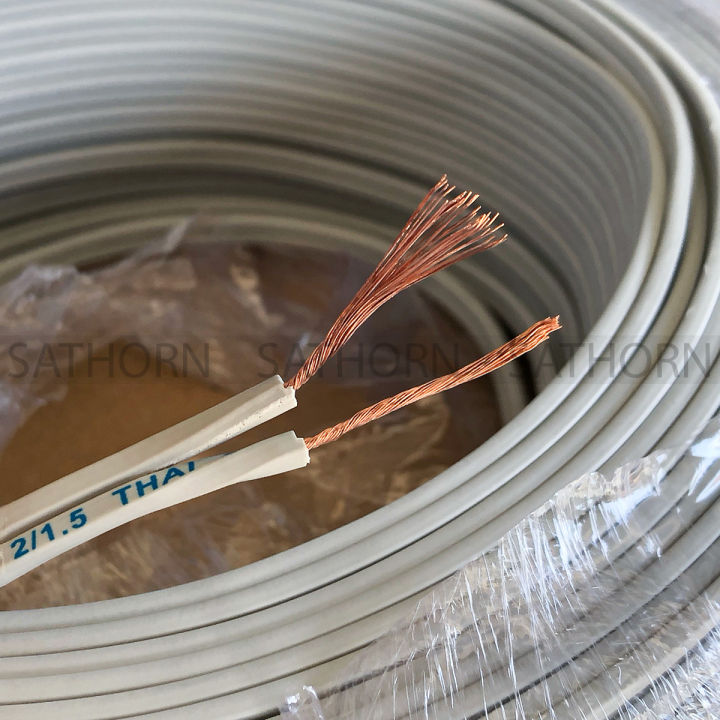 Ant Wire สายไฟ สายไฟฟ้าทองแดง สายไฟฟ้าในบ้าน สำหรับต่อเครื่องใช้ไฟฟ้าต่างๆ  ขนาด 2X1.5 (1เมตร) | Lazada.Co.Th