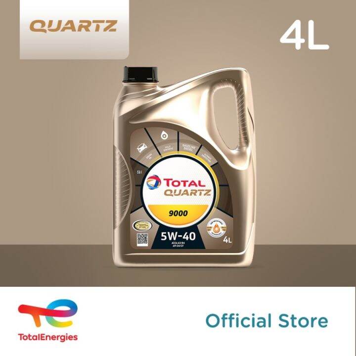 TotalEnergies - Quartz 9000 5W-40 SNCF Oli Mesin Mobil 4L | Lazada ...