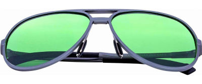 Happy Hydro LED Grow Room Glasses | Polarized Lenses | UVA + UVB + UVC Blocking | Aviator Style with Protective Case