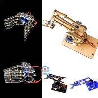 ∋✲⊕ 4 DOF Unassembly Acrylic Mechanical Arm Robot Manipulator Claw for Arduino Maker Learning DIY Kit Robot