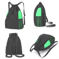 Basketball Gym Bag Sports Foldable Sackpack Soccer Backpack Boys Drawstring Backpack wDetachable Ball Mesh Bag