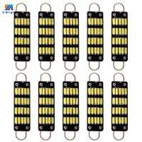 10PCS Festoon C5W Led Rigid Loop 44MM Dome Map Light Car Bulbs 12VDC 4014 4410 561 567 562 License Plate Lamp White Interior Bulbs  LEDs  HIDs