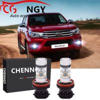 ชุดหลอดไฟตัดหมอก LED สําหรับ TOYOTA HILUX VIGO 2015-2018-6000K 9-32V 1 คู่