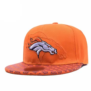 Denver Broncos NFL Orange Snapback Flatbilled Baseball Cap Sports Hat Men