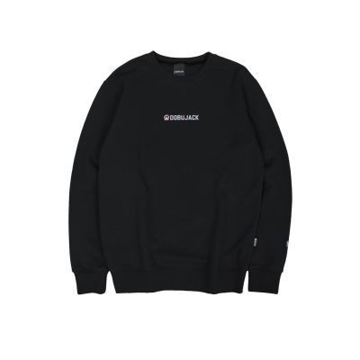 CODTheresa Finger Best Selling!! Little Logo Abstract Black Crewneck Sweater