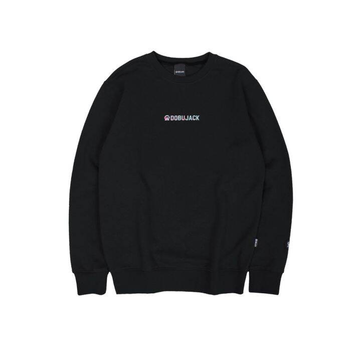 codtheresa-finger-best-selling-little-logo-abstract-black-crewneck-sweater