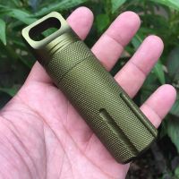 【YF】❈✳☁  Aluminum Alloy Airtight Pill Bottle Outdoor Chamber Holder Medicine