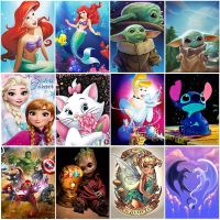 Disney Diamond Painting Cross Stitch Pattern Diy 5D Diamond Embroidery Cartoon Mickey Mouse Princess Frozen Mosaic Child Decor